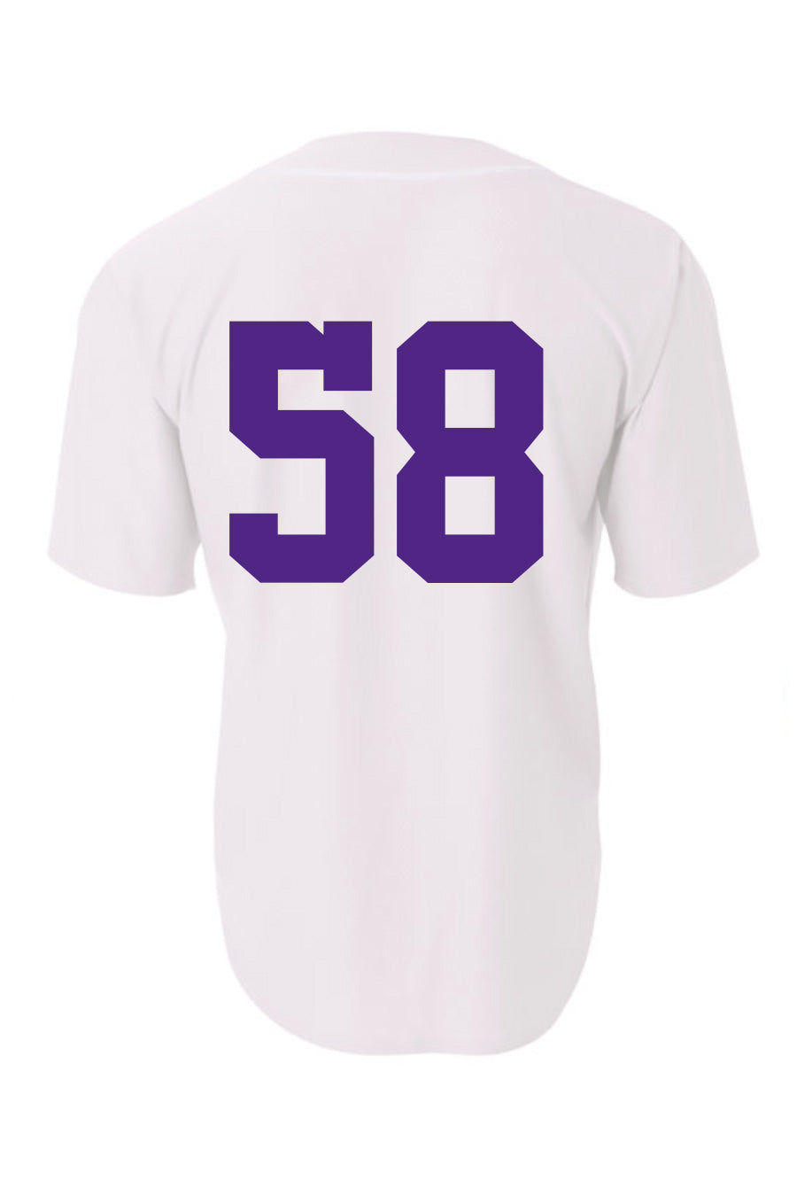  Purple And White Baseball Jersey